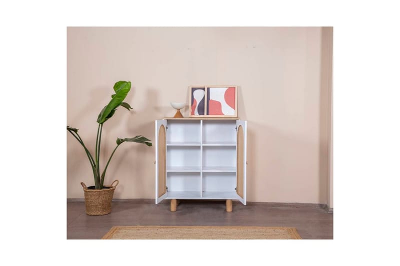Bohemian Skænk 90x41 cm - Natur/Hvid - Opbevaring - Opbevaringsmøbler - Skænke & sideboards