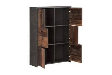 Broxton Sidebord 77 cm - Grå/Brun - Opbevaring - Opbevaringsmøbler - Skænke & sideboards