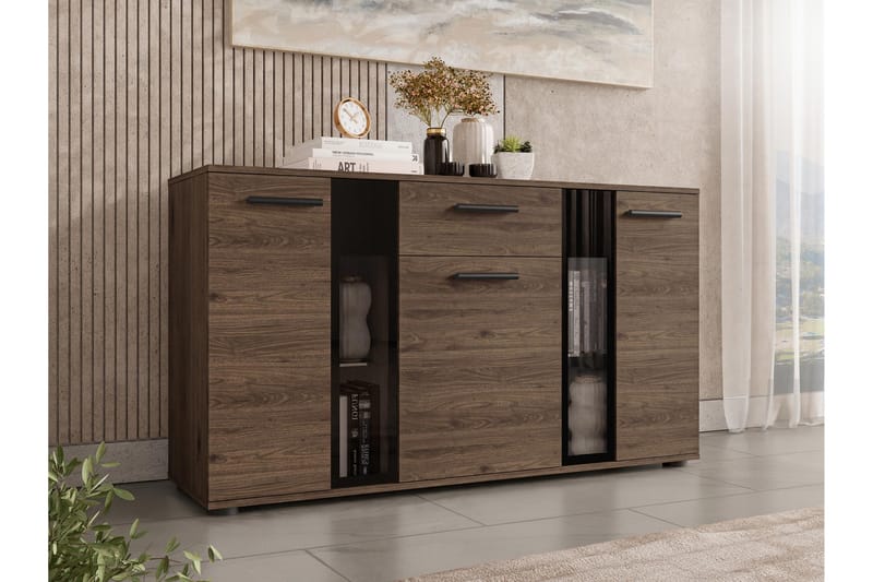 Bunta Skænk 141x41 cm - Brun/Hvid - Opbevaring - Opbevaringsmøbler - Skænke & sideboards