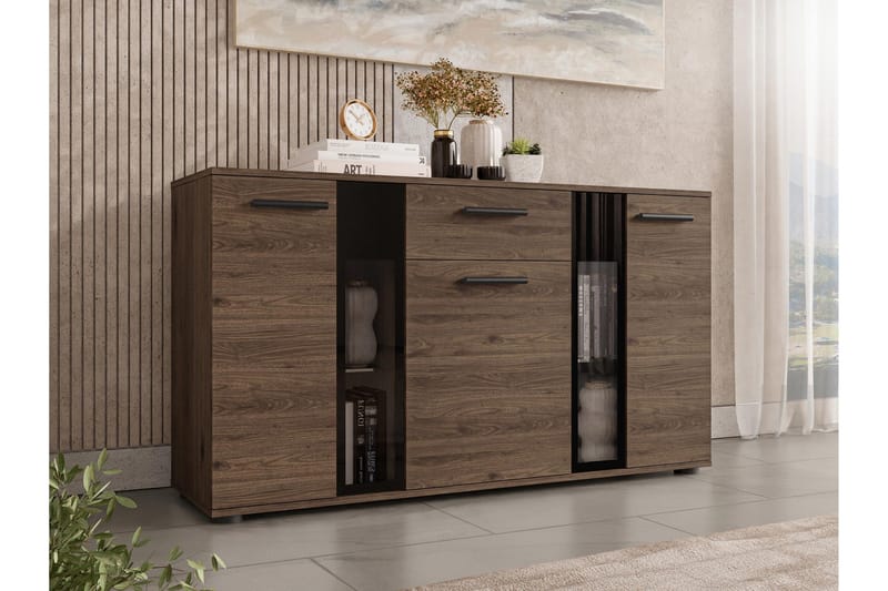 Bunta Skænk 141x41 cm, Brun/Hvid