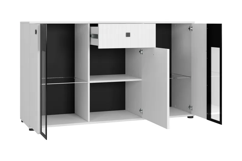 Bunta Skænk 141x41 cm - Brun/Hvid - Opbevaring - Opbevaringsmøbler - Skænke & sideboards