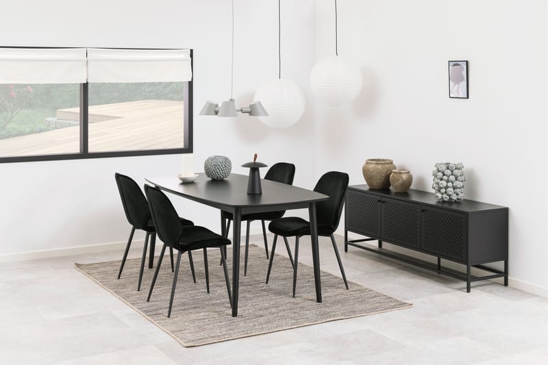 Crabtree Skænk 160 cm - Sort - Opbevaring - Opbevaringsmøbler - Skænke & sideboards