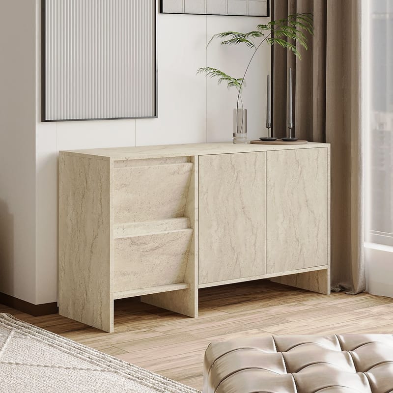 Crala Konsol 130x81,8x44 cm - Travertin - Opbevaring - Opbevaringsmøbler - Skænke & sideboards