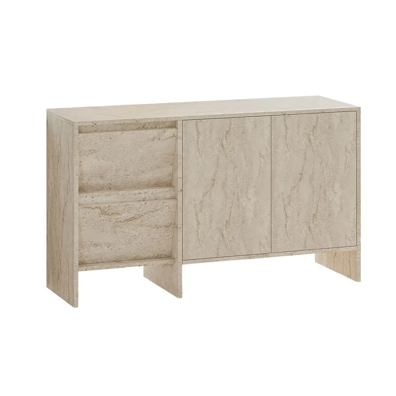 Crala Konsol 130x81,8x44 cm, Travertin