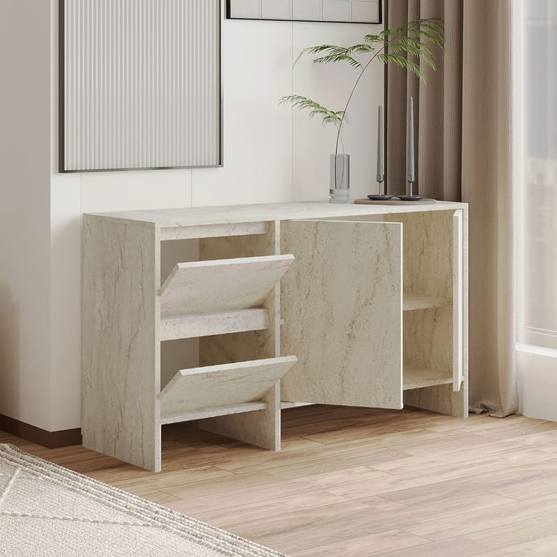 Crala Konsol 130x81,8x44 cm - Travertin - Opbevaring - Opbevaringsmøbler - Skænke & sideboards
