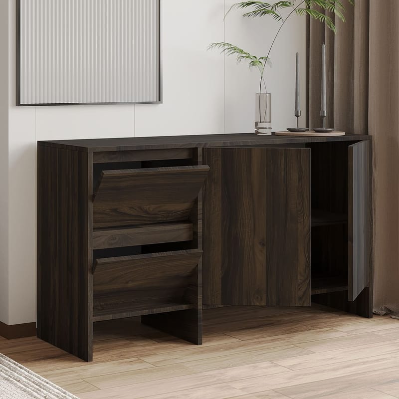 Crala Konsol 130x81,8x44 cm - Valnød - Opbevaring - Opbevaringsmøbler - Skænke & sideboards