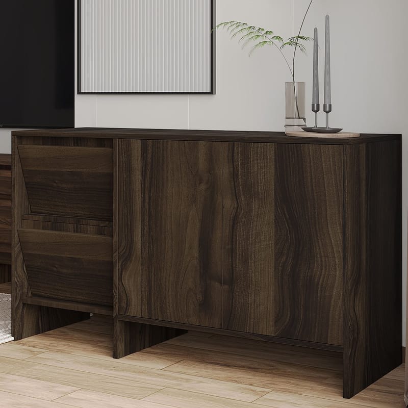 Crala Konsol 130x81,8x44 cm - Valnød - Opbevaring - Opbevaringsmøbler - Skænke & sideboards