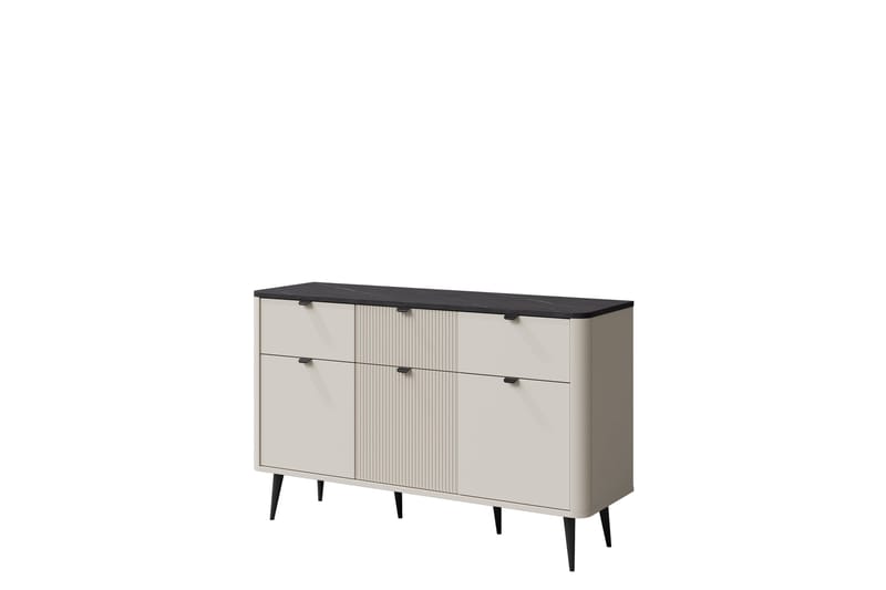Cucina Skænk 130x40 cm - Beige/Grå - Opbevaring - Opbevaringsmøbler - Skænke & sideboards