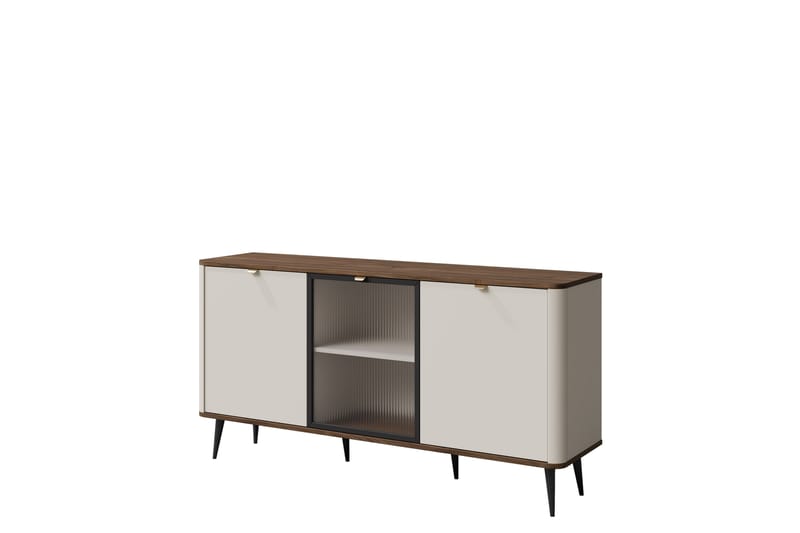 Cucina Skænk 160x40 cm - Beige/Brun - Opbevaring - Opbevaringsmøbler - Skænke & sideboards
