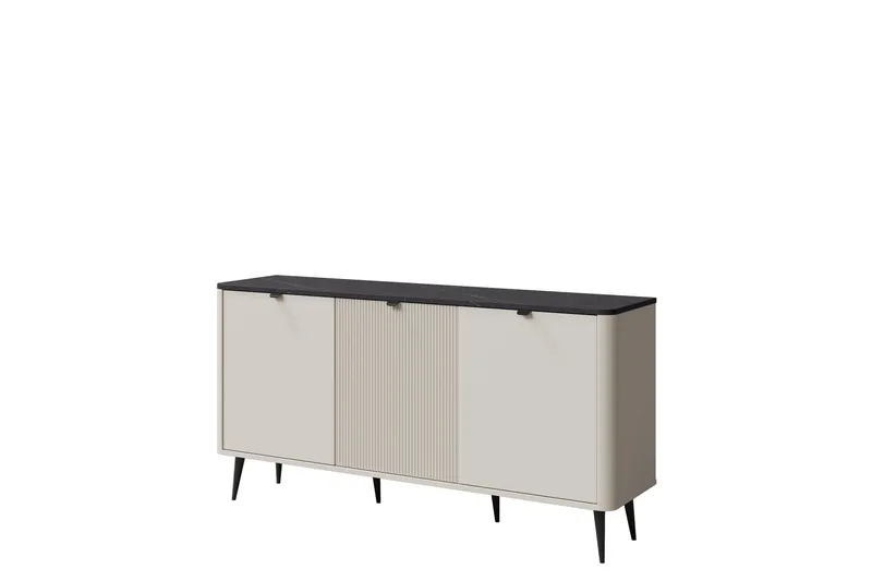 Cucina Skænk 160x40 cm - Beige/Grå - Opbevaring - Opbevaringsmøbler - Skænke & sideboards