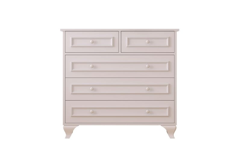 Dorian Hjørnekommode 90 cm, Mat Hvid