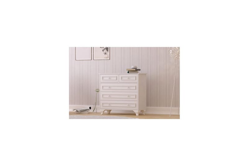 Dorian Hjørnekommode 90 cm - Mat Hvid - Opbevaring - Opbevaringsmøbler - Kommode