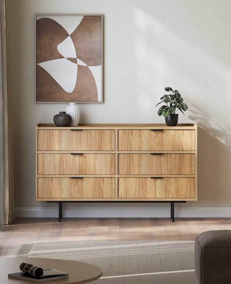 Dravo Kommode 150 cm - Naturlig hickory - Opbevaring - Opbevaringsmøbler - Kommode