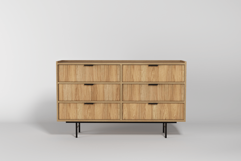 Dravo Kommode 150 cm - Naturlig hickory - Opbevaring - Opbevaringsmøbler - Kommode