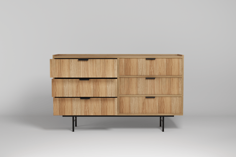 Dravo Kommode 150 cm - Naturlig hickory - Opbevaring - Opbevaringsmøbler - Kommode