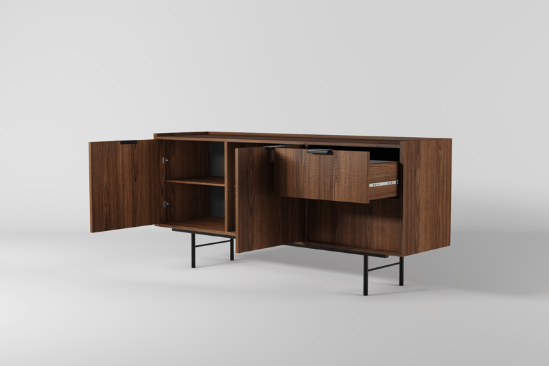 Dravo Skænk 68x150 cm - Warmia valnød - Opbevaring - Opbevaringsmøbler - Skænke & sideboards