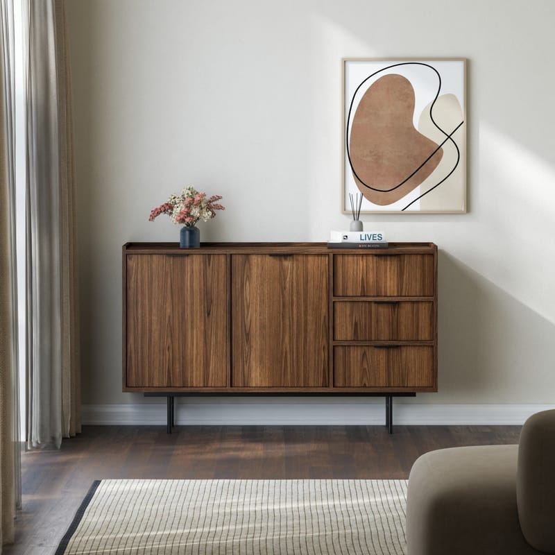 Dravo Skænk 90x150 cm - Warmia valnød - Opbevaring - Opbevaringsmøbler - Skænke & sideboards