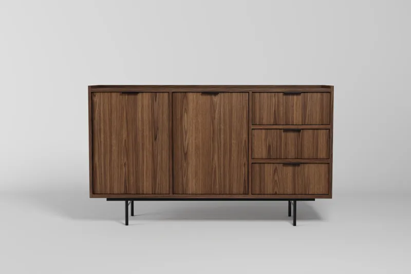 Dravo Skænk 90x150 cm - Warmia valnød - Opbevaring - Opbevaringsmøbler - Skænke & sideboards