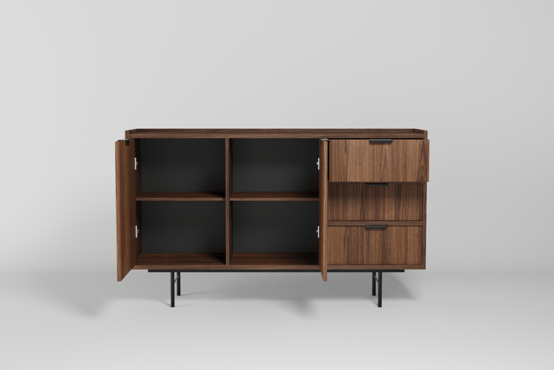 Dravo Skænk 90x150 cm - Warmia valnød - Opbevaring - Opbevaringsmøbler - Skænke & sideboards