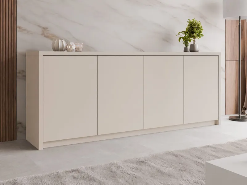 Driva skænk 198 cm - Beige - Opbevaring - Opbevaringsmøbler - Skænke & sideboards