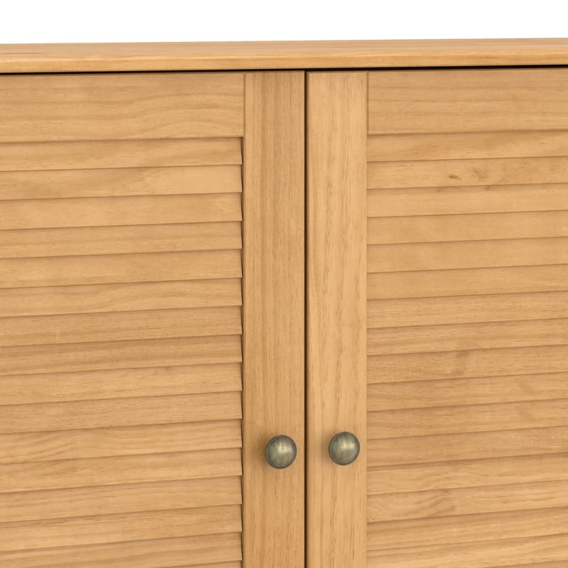 Edith skænk 125x80 cm - Bejdset/Vokset naturligt fyrretræ - Opbevaring - Opbevaringsmøbler - Skænke & sideboards