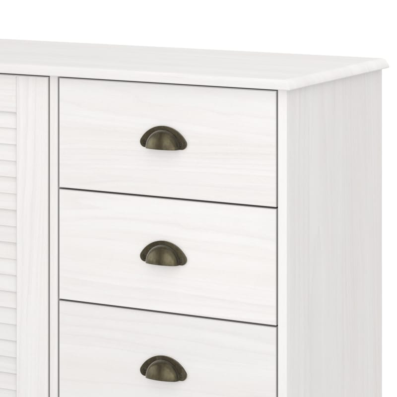 Edith skænk 125x80 cm - Hvid - Opbevaring - Opbevaringsmøbler - Skænke & sideboards