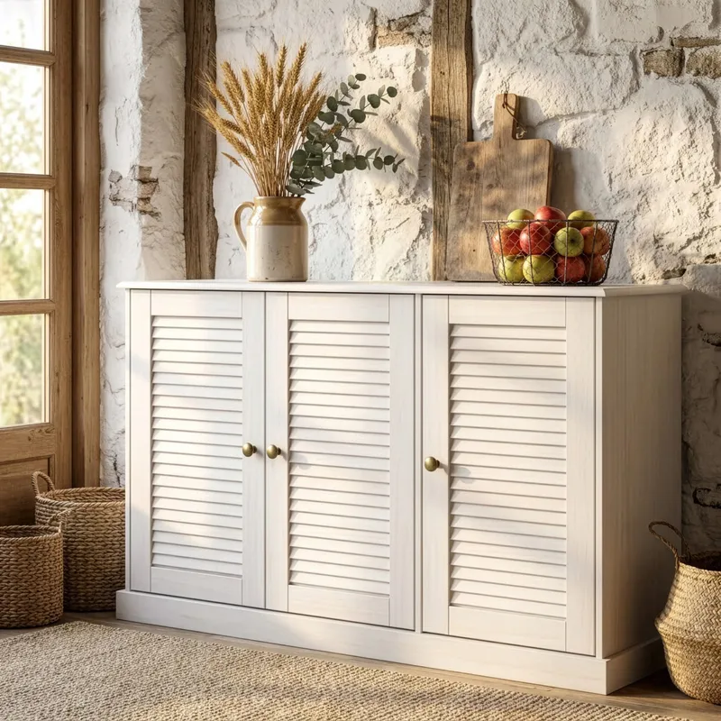 Edith skænk 125x80 cm - Hvid - Opbevaring - Opbevaringsmøbler - Skænke & sideboards