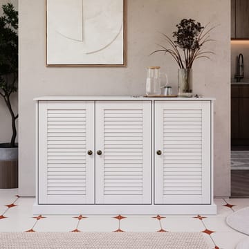 Edith skænk 125x80 cm - Hvid - Opbevaring - Opbevaringsmøbler - Skænke & sideboards