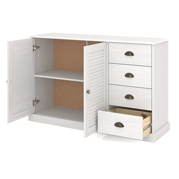 Edith skænk 125x80 cm - Hvid - Opbevaring - Opbevaringsmøbler - Skænke & sideboards