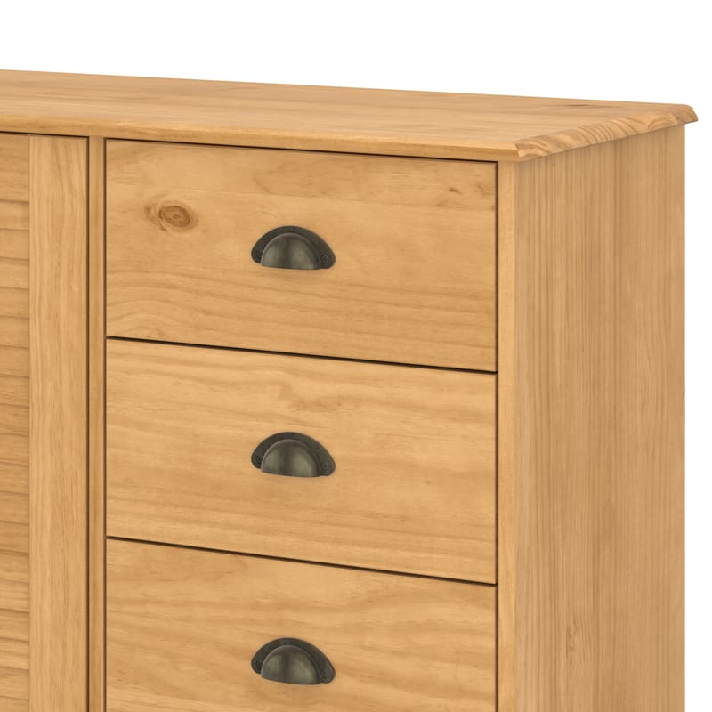 Edith Skænk 125x80 cm i Fyrretræ - Brun - Opbevaring - Opbevaringsmøbler - Skænke & sideboards