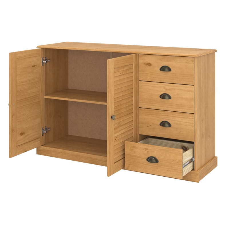 Edith Skænk 125x80 cm i Fyrretræ - Brun - Opbevaring - Opbevaringsmøbler - Skænke & sideboards