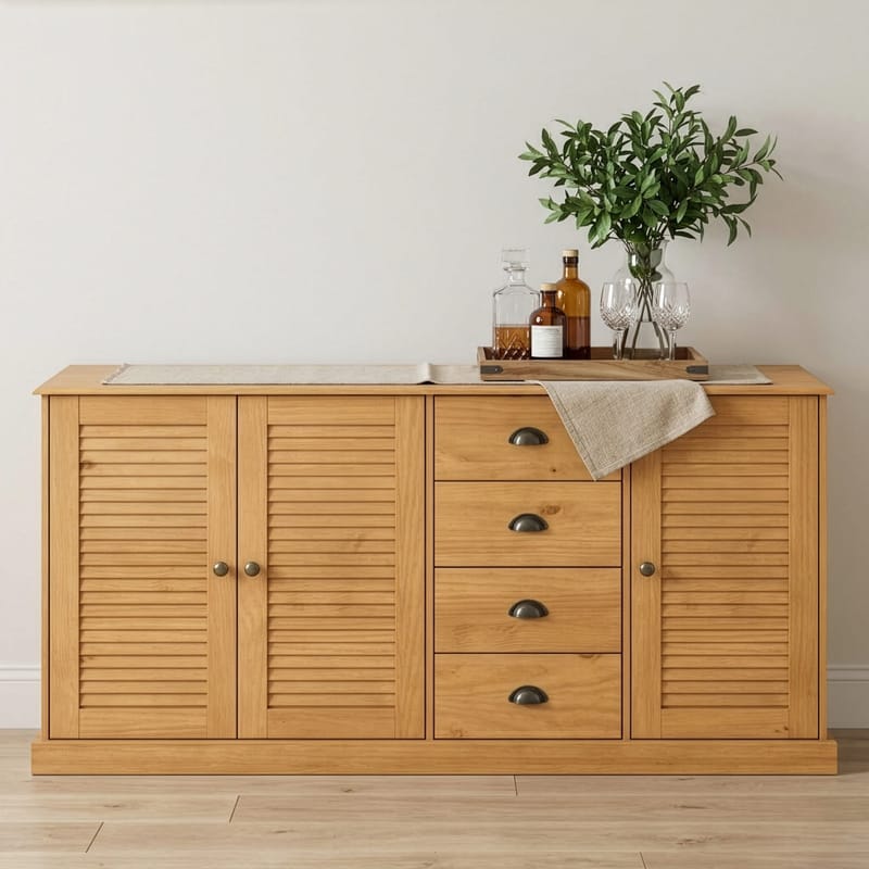 Edith skænk 166x80 cm - Bejdset/vokset - Opbevaring - Opbevaringsmøbler - Skænke & sideboards