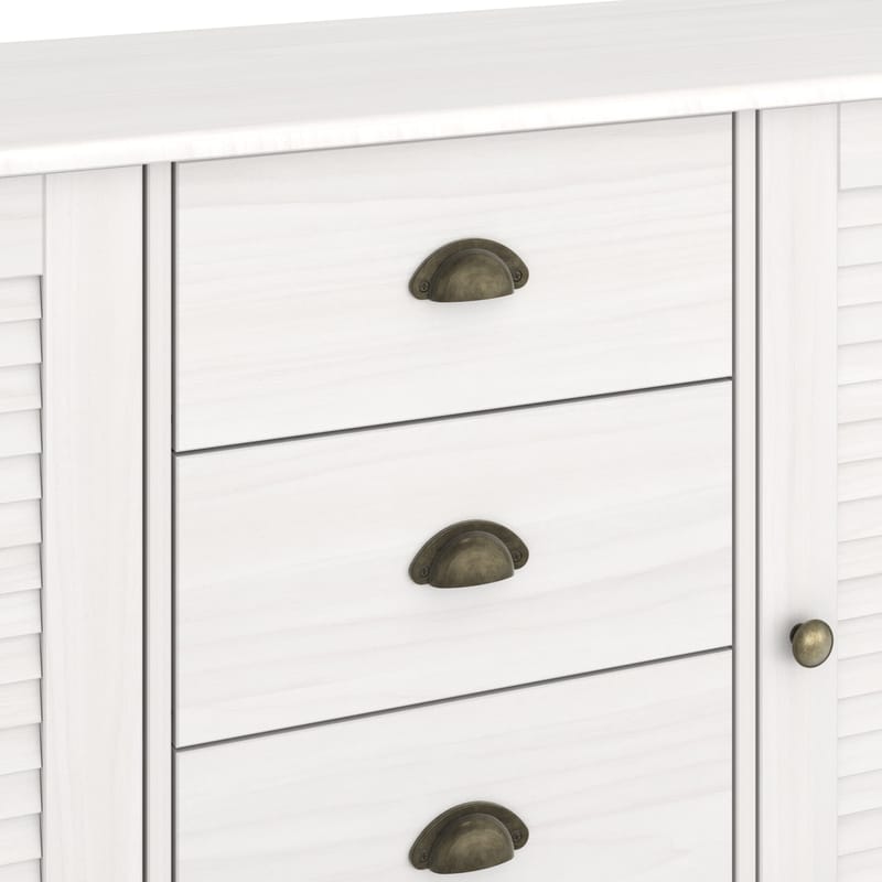 Edith skænk 166x80 cm - Hvid - Opbevaring - Opbevaringsmøbler - Skænke & sideboards