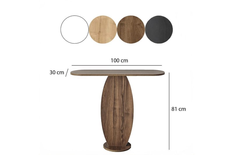 Ellittica Hjørnekommode 100 cm - Brun - Opbevaring - Opbevaringsmøbler - Kommode