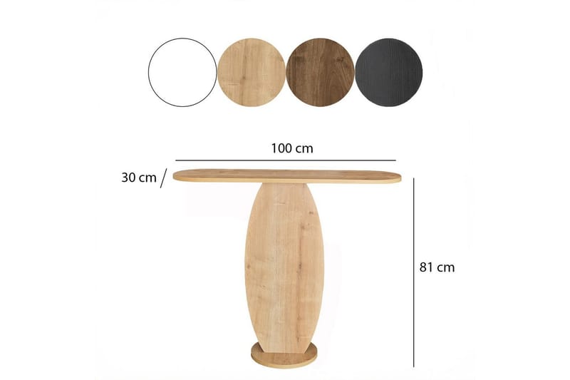 Ellittica Hjørnekommode 100 cm - Brun - Opbevaring - Opbevaringsmøbler - Kommode