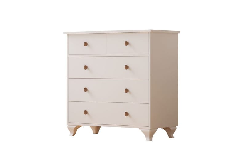 Elyra Hjørnekommode 90 cm, Mat Hvid