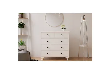Elyra Hjørnekommode 90 cm - Mat Hvid - Opbevaring - Opbevaringsmøbler - Kommode - Entrékommode