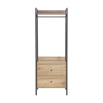 Entréreol HOME4YOU Hannes 64x40x180 cm rustik melamin med skuffer - brun - Opbevaring - Hylder & Reoler - Hattehylde