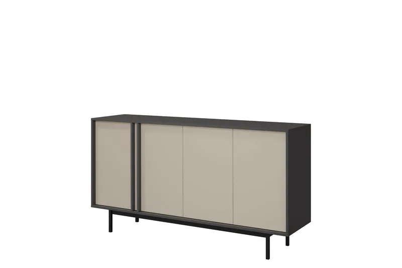 Farshian Skænk 163x43 cm - Grå/Beige - Opbevaring - Opbevaringsmøbler - Skænke & sideboards