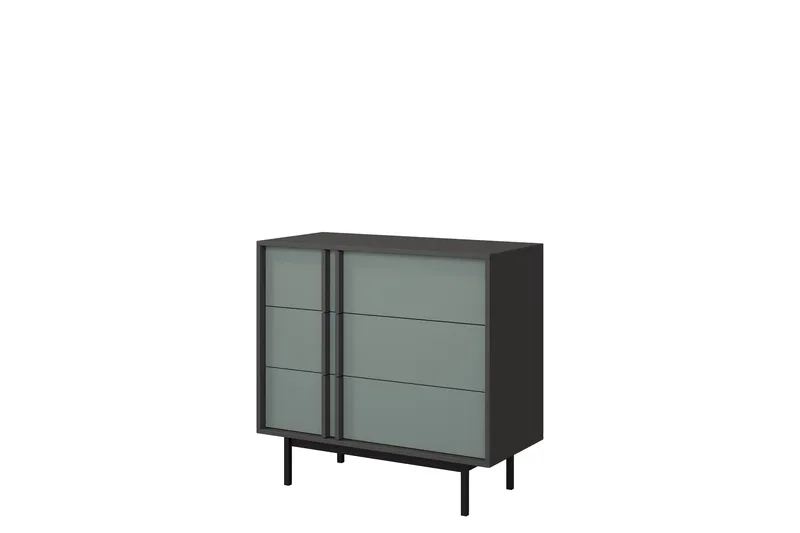 Farshian Skænk 93x43 cm, Grå/Grøn