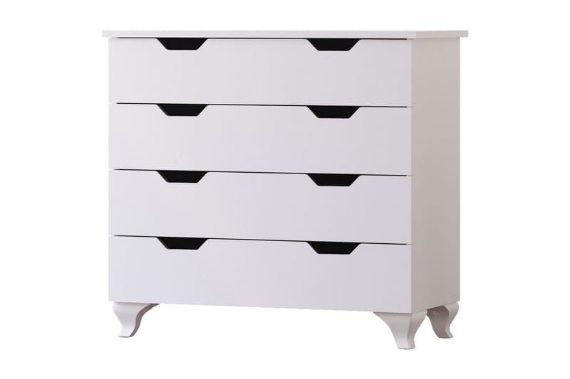 Feylor Hjørnekommode 86 cm, Mat Hvid