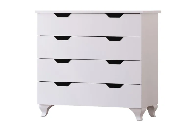 Feylor Hjørnekommode 86 cm, Mat Hvid