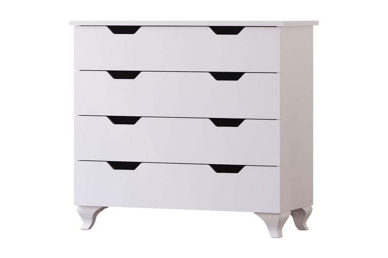 Feylor Hjørnekommode 86 cm, Mat Hvid