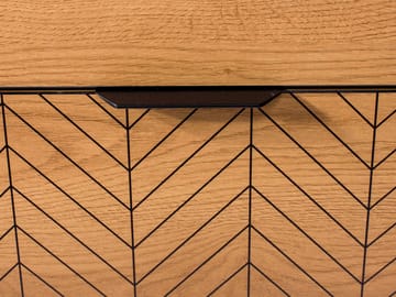 Fonti Rektangulær Skænk 158 cm i Træ - Sort|Brun - Opbevaring - Opbevaringsmøbler - Skænke & sideboards