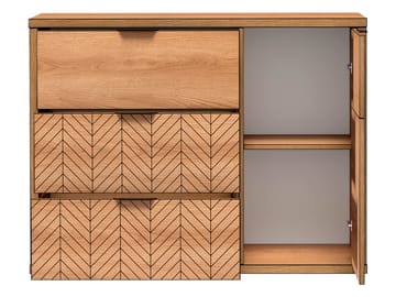 Fonti Skænk 118 cm - Brun|sort - Opbevaring - Opbevaringsmøbler - Kommode