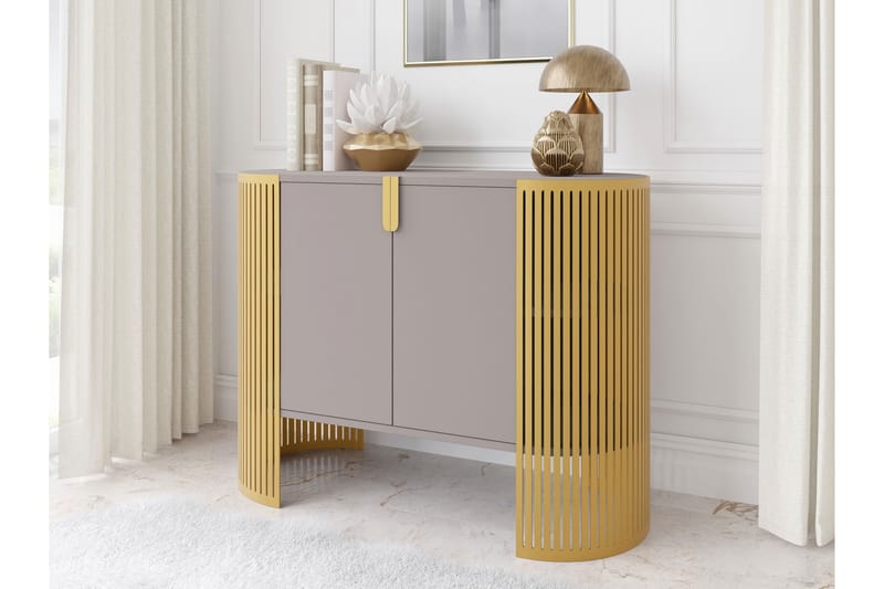 Friend Skænk 120x40 cm - Guld/Beige - Opbevaring - Opbevaringsmøbler - Skænke & sideboards
