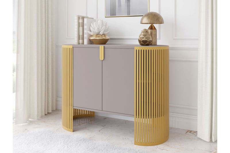Friend Skænk 120x40 cm - Guld/Beige - Opbevaring - Opbevaringsmøbler - Skænke & sideboards