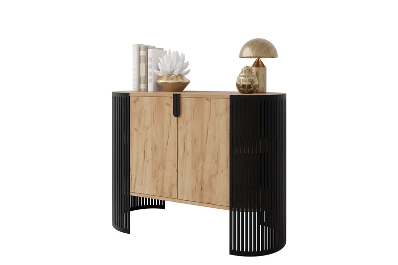 Friend Skænk 120x40 cm - Sort/Brun - Opbevaring - Opbevaringsmøbler - Skænke & sideboards