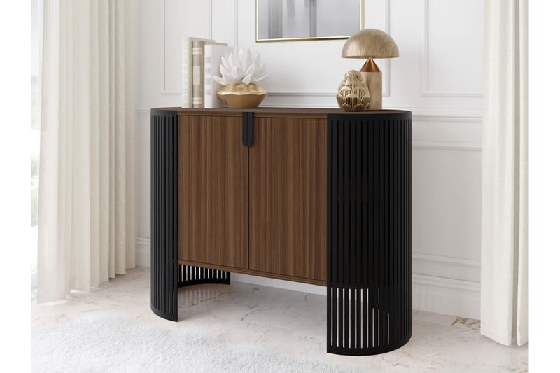 Friend Skænk 120x40 cm - Sort/Brun - Opbevaring - Opbevaringsmøbler - Skænke & sideboards