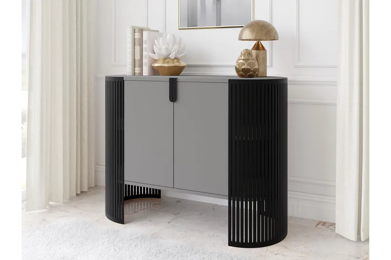 Friend Skænk 120x40 cm - Sort/Grå - Opbevaring - Opbevaringsmøbler - Skænke & sideboards